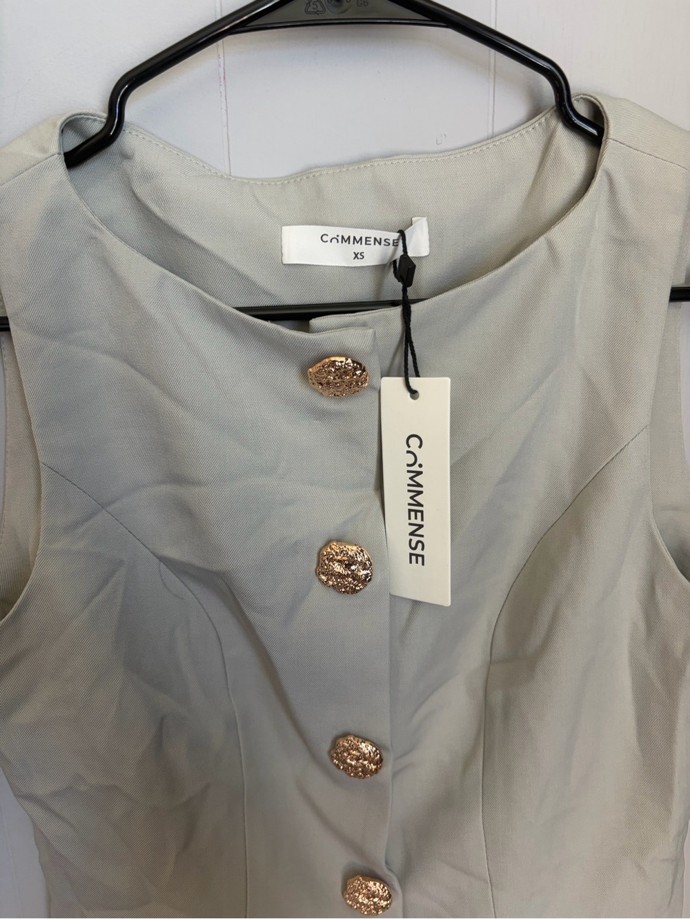 Commense Tailored Button Front Vest - Picture 3 of 5